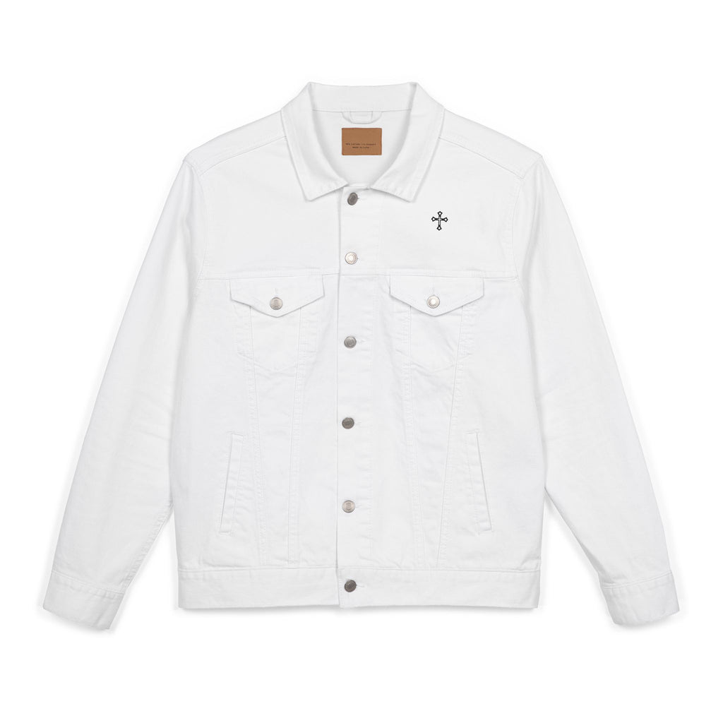 Stylish  Denim Jacket with Embroidery, Casual Trendy Jacket, Gift for Him/Her, Summer Fashion, Streetwear, Everyday Wear