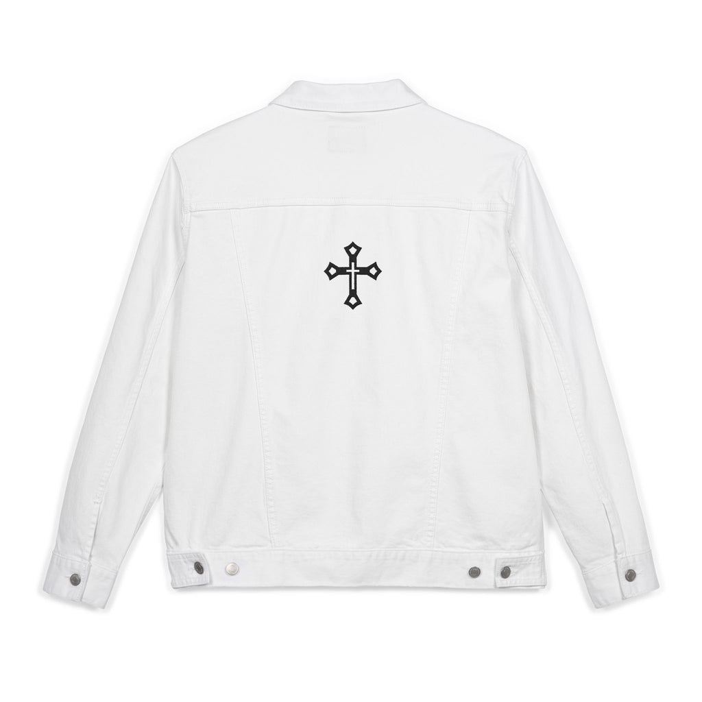 Stylish  Denim Jacket with Embroidery, Casual Trendy Jacket, Gift for Him/Her, Summer Fashion, Streetwear, Everyday Wear