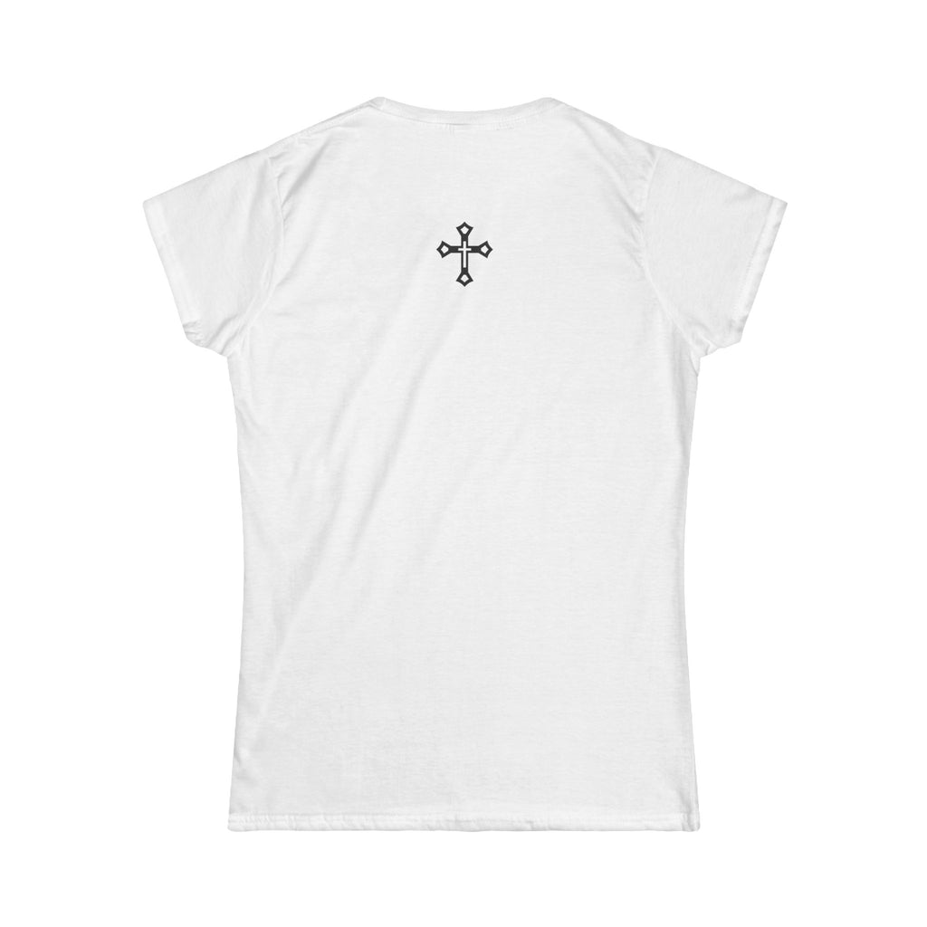 Inspirational Women's Softstyle Tee, Comfortable Daily Wear, Perfect Gift for Friends, Casual Outings, Spiritual Motif, Everyday Confidence