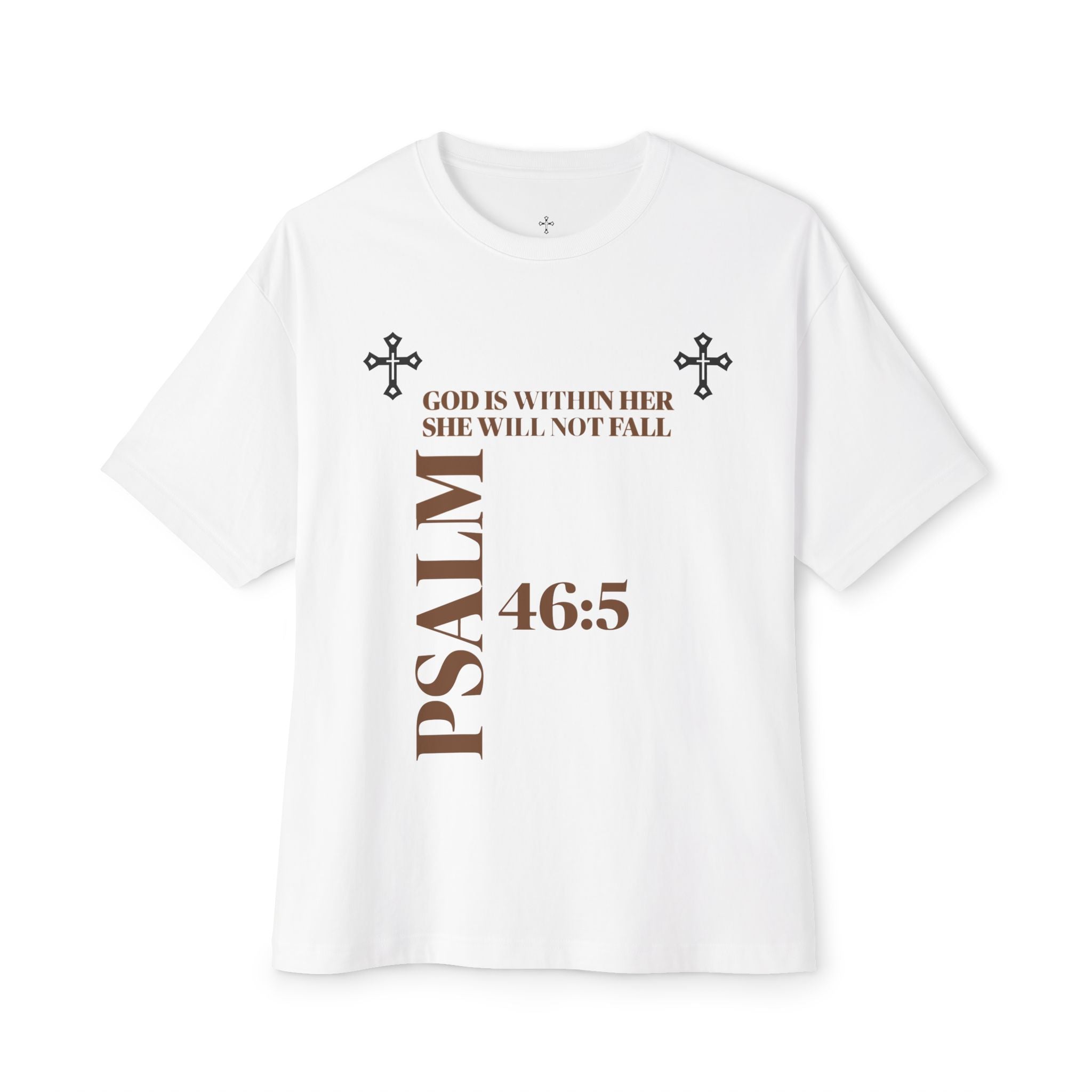 Inspirational Faith Boxy Tee, Oversized T-Shirt, Unisex Religion Shirt, Comfort Wear for Women & Men, Christian Gift, Motivational Apparel