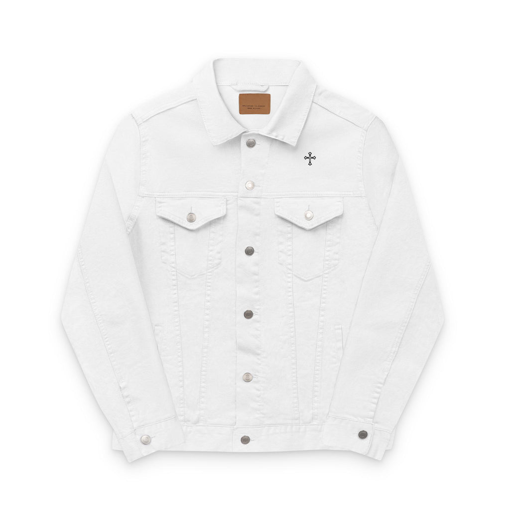 Stylish  Denim Jacket with Embroidery, Casual Trendy Jacket, Gift for Him/Her, Summer Fashion, Streetwear, Everyday Wear